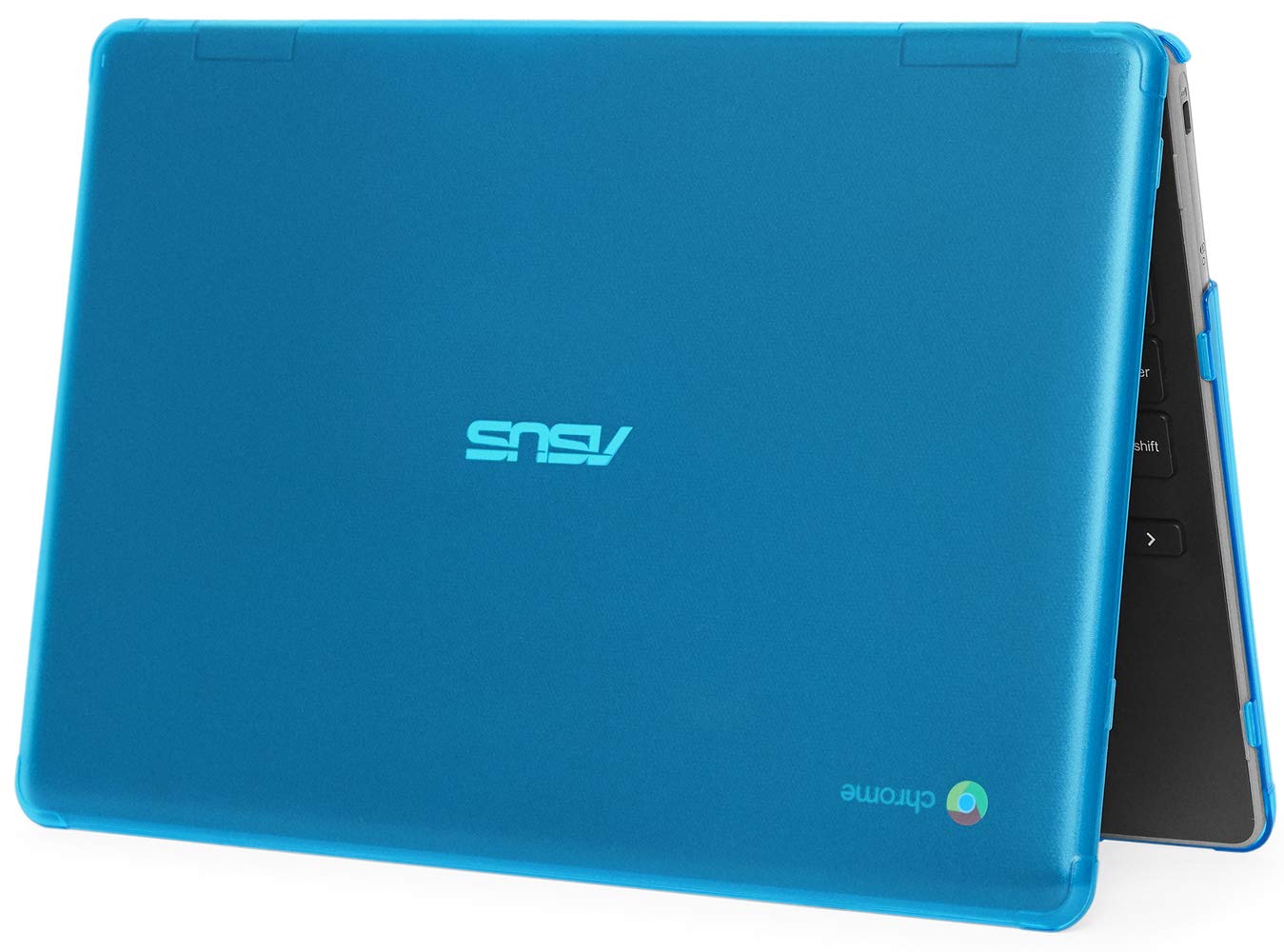 mCover Hard Shell Case for 2019 11.6-inch ASUS Chromebook C204MA / C204EE Series Rugged Education Laptop Computer - ASUS C204 Aqua