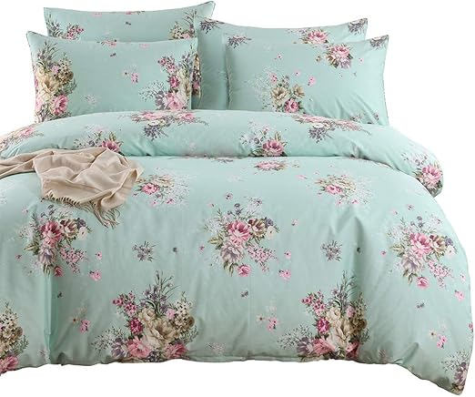 Amazon Com Sexytown Floral Duvet Cover Queen Reversible Duvet