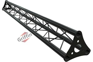 Triangle Truss Segment Extension by GRIFFIN | 5Ft Extra Trussing Section for DJ Booth Lighting System Stand | Mount Light Can
