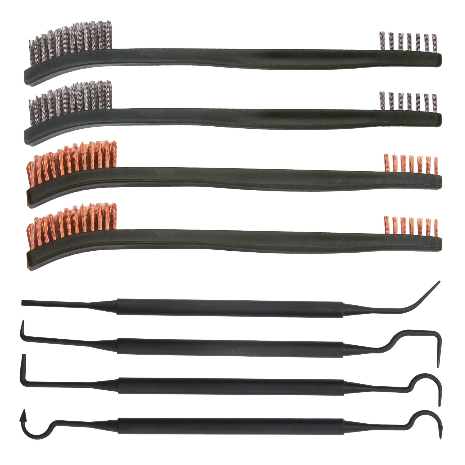 Photo 1 of Yenblow 8 Pack Torch Nozzle Tip Cleaner Set, Carburetor Cleaning Dirt Tool Kit, Double-Ended Polishing Brush and Pick Tool Kits for Motorcycle ATV Welder Carb Chainsaw Orifices