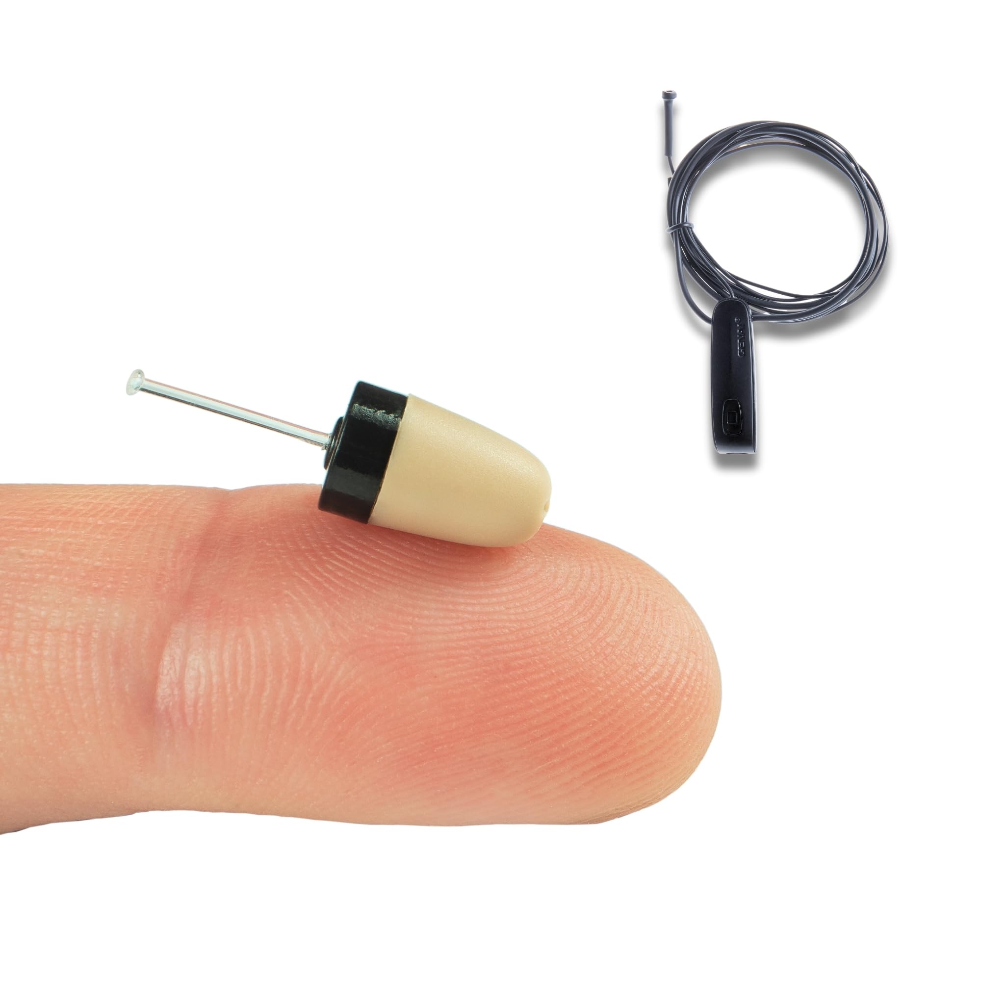 PingaOculto Spy Earpiece Bluetooth Wireless Earphones Invisible Hidden Mini Headset Exam Phone Microphone - Secret Earphone Micro Ear (Spy Earpiece Vip Pro SuperMini Bluetooth Wired Microphone) — image 1