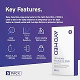 Aydmed 5 x Early Detection Pregnancy Tests Ultra Early 99% Accuracy view 2