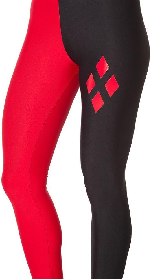 iDeamall Fitness Women's Fashion Red & Black Harley Quinn Leggings