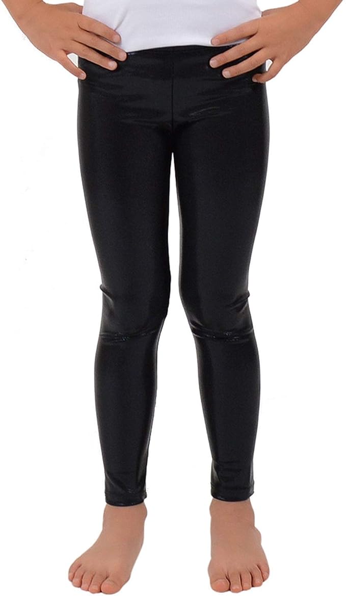 baby girl wet look leggings
