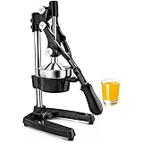 New Star Foodservice 46878 Commercial Citrus Juicer, Enameled Black