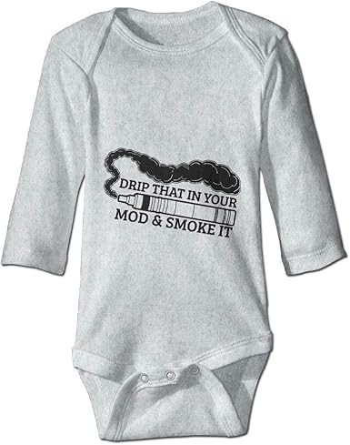 Amazon Com Printed Drip That In Your Mod And Smoke It Funny Infant Baby Girl Boys Long Sleeves Jumpsuits Playsuit Outfits Clothing