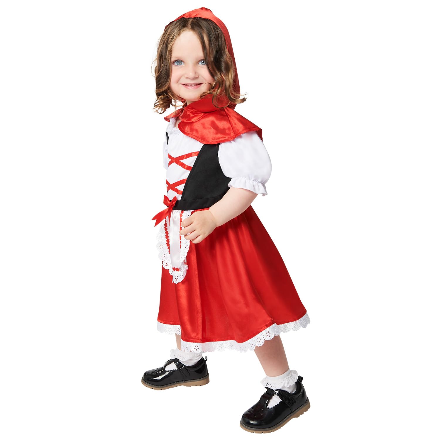 amscan 9916777 Childs Girls Red Riding Hood Book Day Week Fancy Dress Costume 4-6 Years