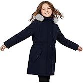 solomate Girls Winter Coats with Hood - 8-14Y Outerwear Winter Puffer Heavyweight Fleece Lined Coats for Kids