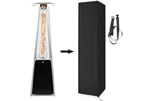 Iptienda Patio Heater Cover, Patio Heater Covers Waterproof with Zipper, Square Outdoor Heater Cover 87"H x 21"W x 24"L