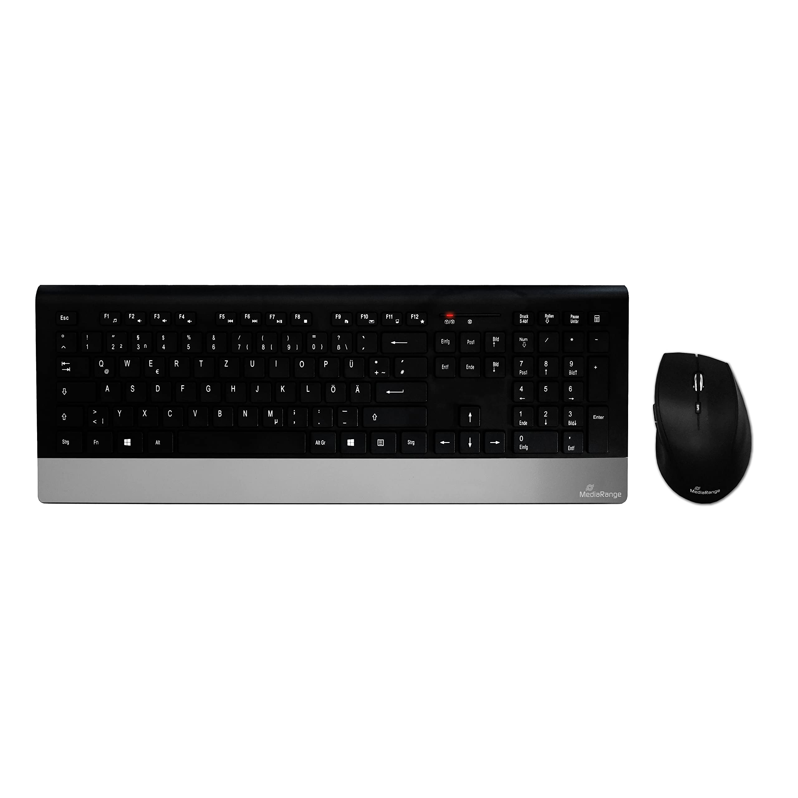 MediaRange MROS105 Keyboard QWERTZ wireless with mouse