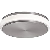 AFX Eris 14'' LED Flush Mount - Satin Nickel