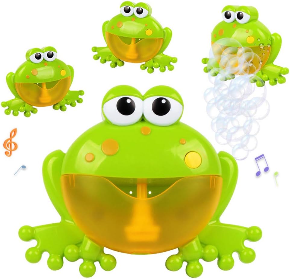 Moonideal Frogs Bubble Bath Toy | Music Nursery Rhyme Bubble Blower Machine for Toddler | Let Baby Love Bathing