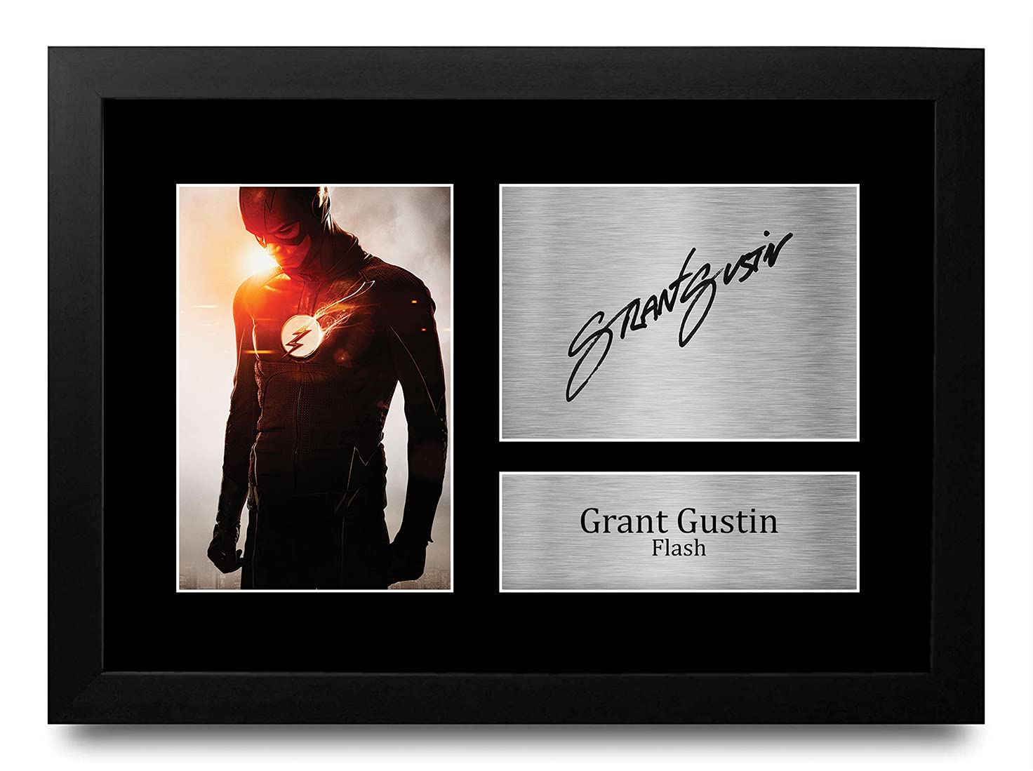 HWC Trading FR Grant Gustin Gift A4 Printed Autograph FRAMED The Flash Gifts Print Photo Picture Display — image 1