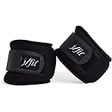 J/fit Adjustable Wrist & Ankle Weights - 1 LB Each, Neoprene, For Walking, Pilates, Strength Training