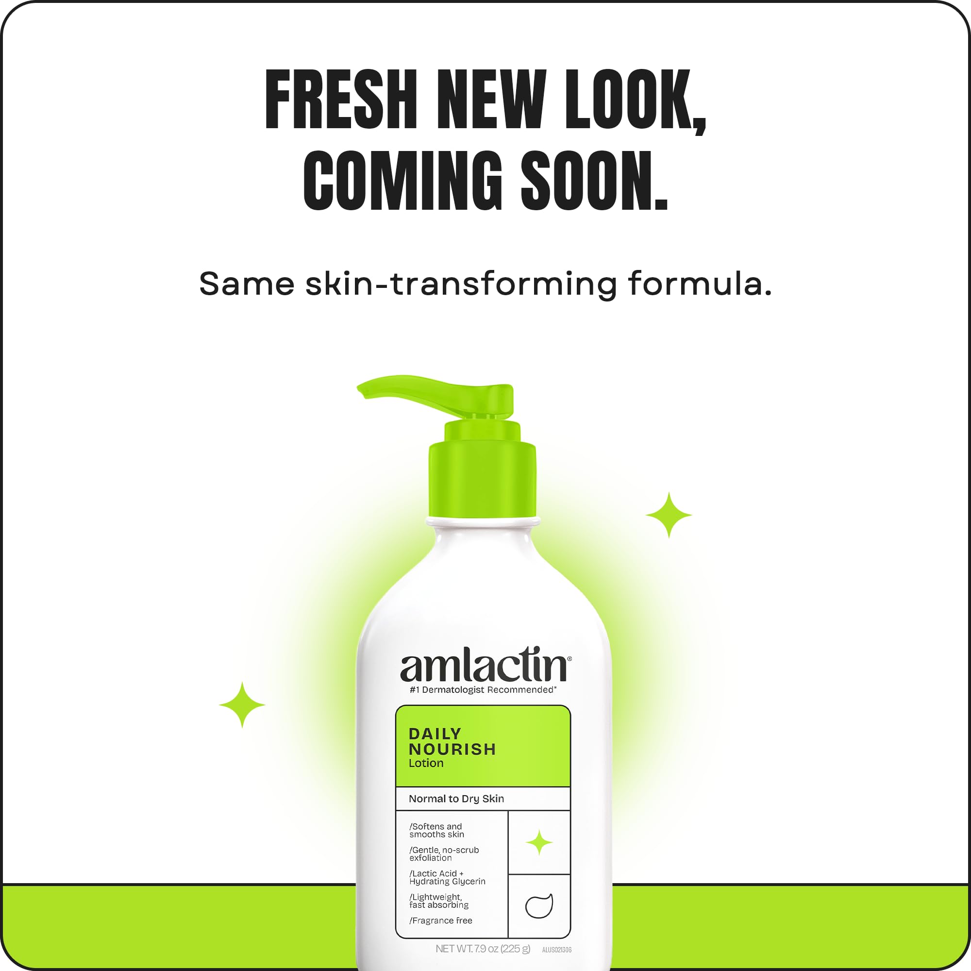 AmLactin Daily Moisturizing Lotion for Dry Skin, 7.9 oz Pump Bottle, 2-in-1 Exfoliator - Body Lotion with 12% Lactic Acid, Dermatologist-Recommended (Packaging May Vary)