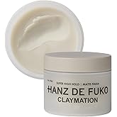Hanz de Fuko Claymation – Premium Men’s Hair Styling Clay for a Super High Hold, Matte Finish – Clay & Wax Hybrid, Ideal Texture Product for Straight, Wavy and Thick Hair Types – 2 oz, Travel Size