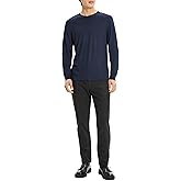 Theory Men's Man Essential Tee Long Sleeve in Anemone Milano, Baltic