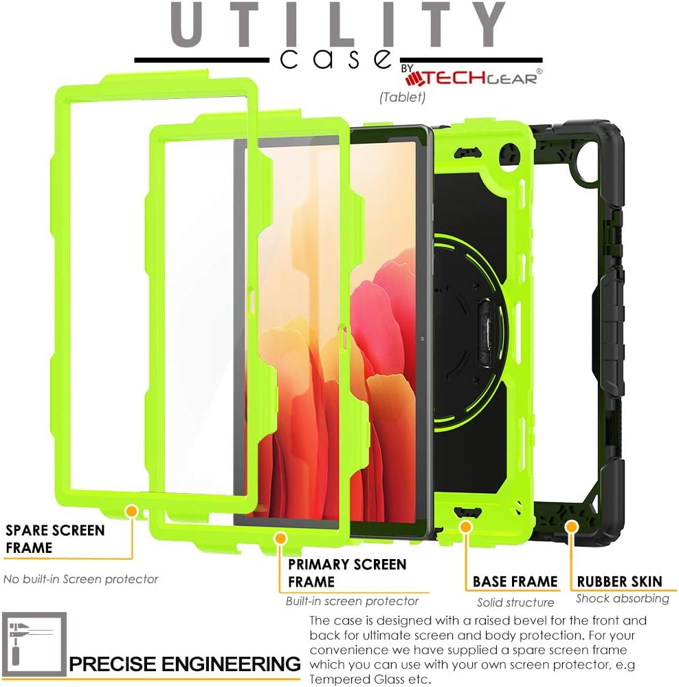 TECHGEAR UTILITY Case fits Samsung Galaxy Tab A7 10.4" (SM-T500 / T503 / T505 / T509) Tough Rugged HEAVY DUTY Armour Shockproof Impact Case with 360 Rotating Stand - Image 4