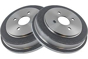 AM AUTOPARTS Brake Drum Rear Driver & Passenger Side LH RH Pair for Chevy Cobalt G5 Ion