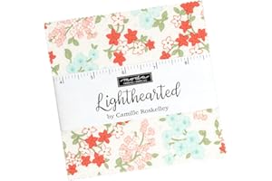 Lighthearted Charm Pack by Camille Roskelley; 42-5" Precut Fabric Quilt Squares