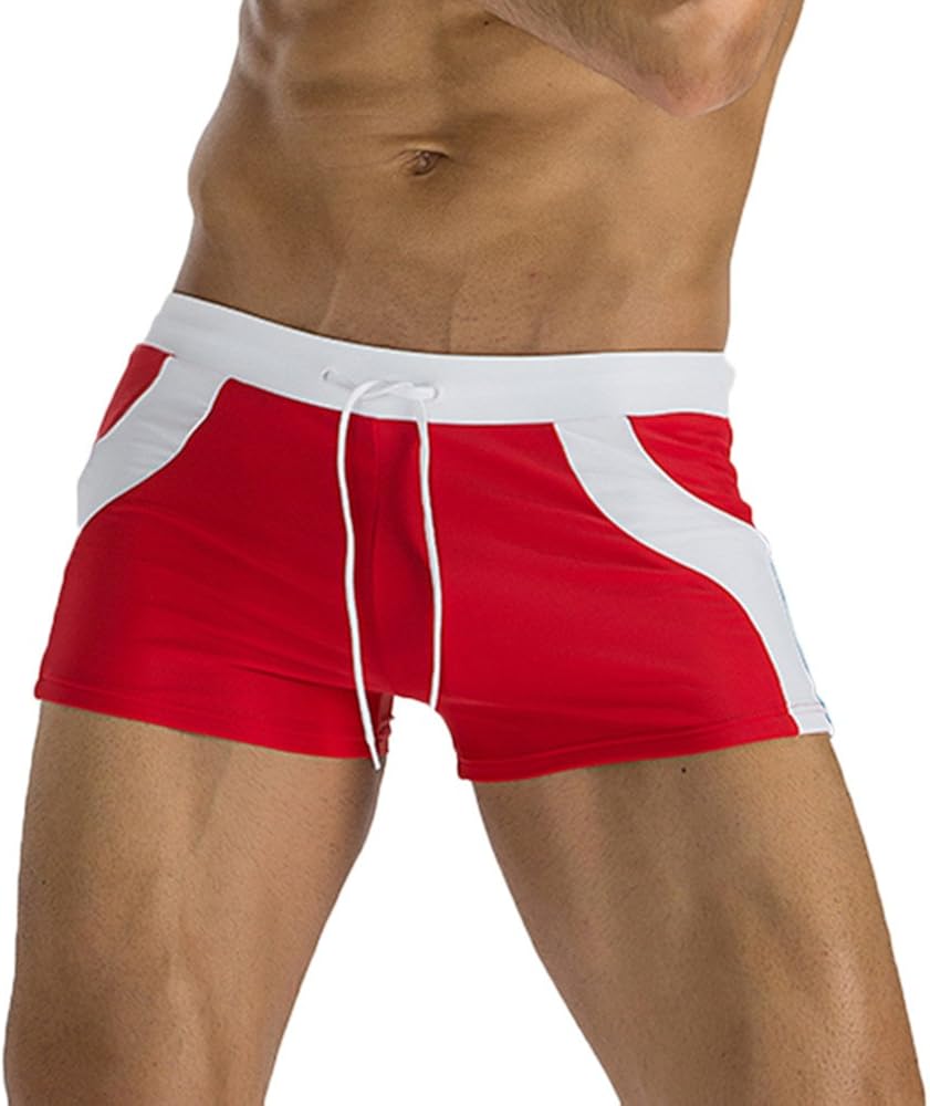 Duohropke Enge Badehose Herren - Sportlicher Schwimmslip Mit Kordelzug & Schnelltrocknung