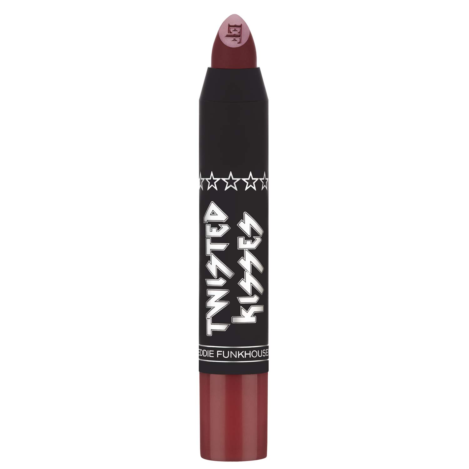 EDDIE FUNKHOUSER Twisted Kisses Matte Lip Pencil, Long Lasting Lipstick Crayon (The Big Tease)