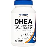 Nutricost DHEA 100mg, 240 Capsules - Gluten Free, Soy Free, Non-GMO, Supplement