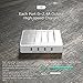Charging Station, JZBRAIN USB Charging Station Dock 4-Port Charging Stand Organizer Multiple Charger Station & Desktop Docking Station for iPhone iPad Tablets Samsung Galaxy (Include 4 Cables, White)