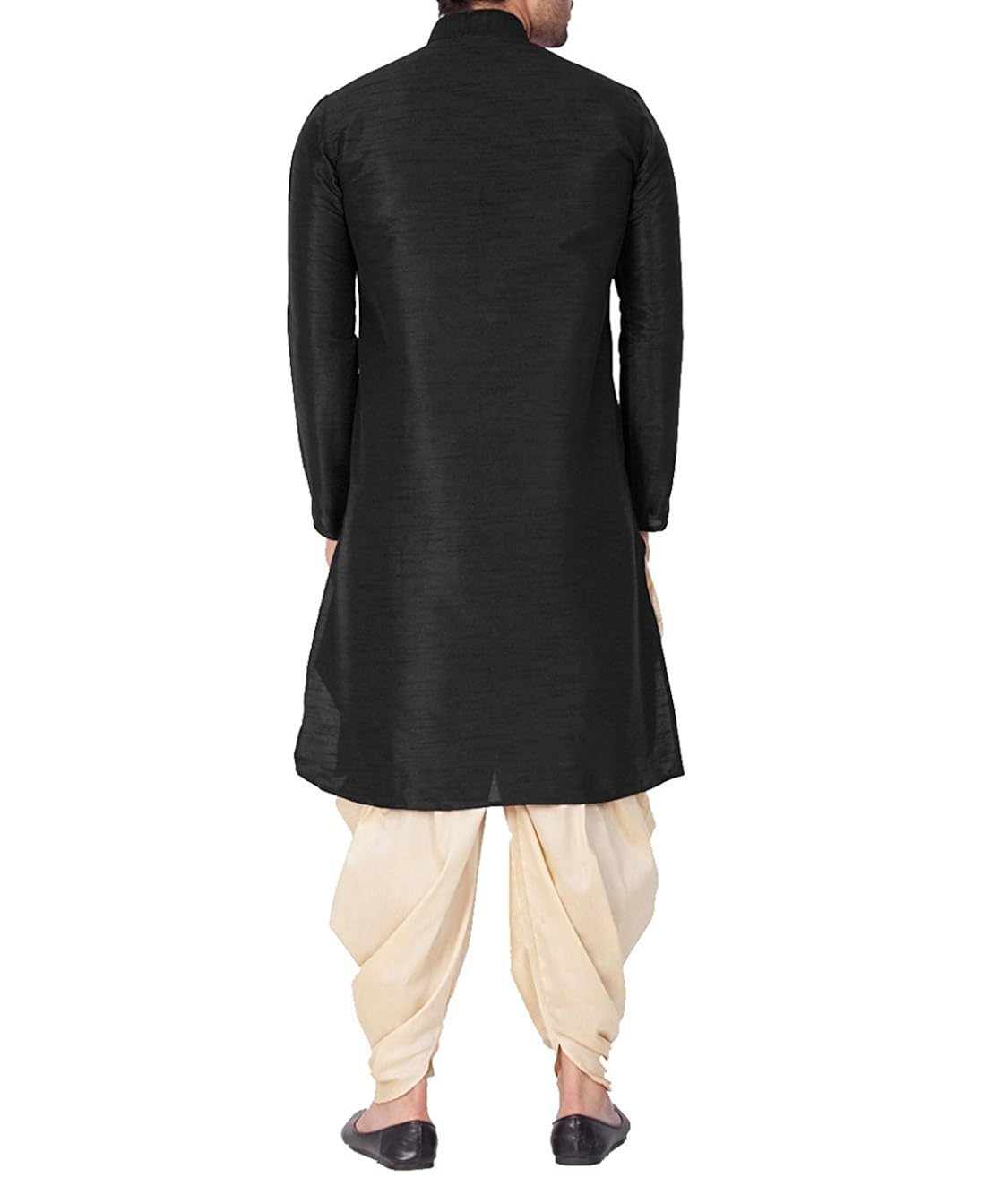 royal kurta men's silk blend straight kurta salwar set