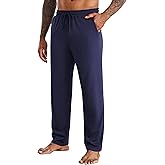 COOFANDY Men's Yoga Sweatpants Open Bottom Lightweight Sweat Pants Drawstring Athletic Lounge Pants with Pockets