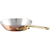 Mauviel M'MINIS Copper Round Frying Pan With Brass Handle, 4.7-In, Made In France