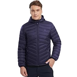 CAMEL CROWN Men Packable Down Jacket Hooded