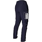 Men's Hiking Cargo Pants Lightweight Quick-Dry Waterproof Stretch Work Fishing Travel Outdoor Pants with 6 Pockets