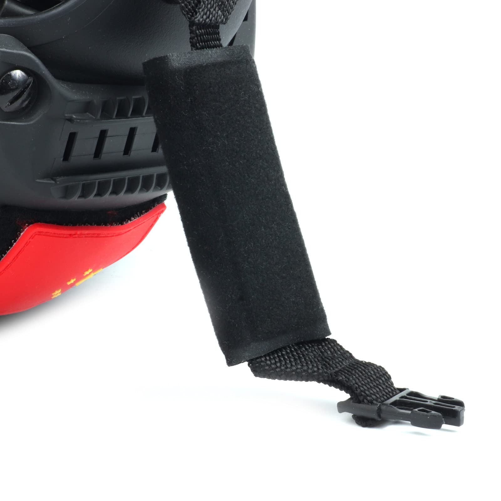 PAXLAMB 2PCS Universal Helmet Chin Pads Large Memory Foam Sponge Pad Strap Padding Replacement Lining Cushion Mat Liner for Cycling Bike Riding Motorcycle Bicycle Sport Outdoor