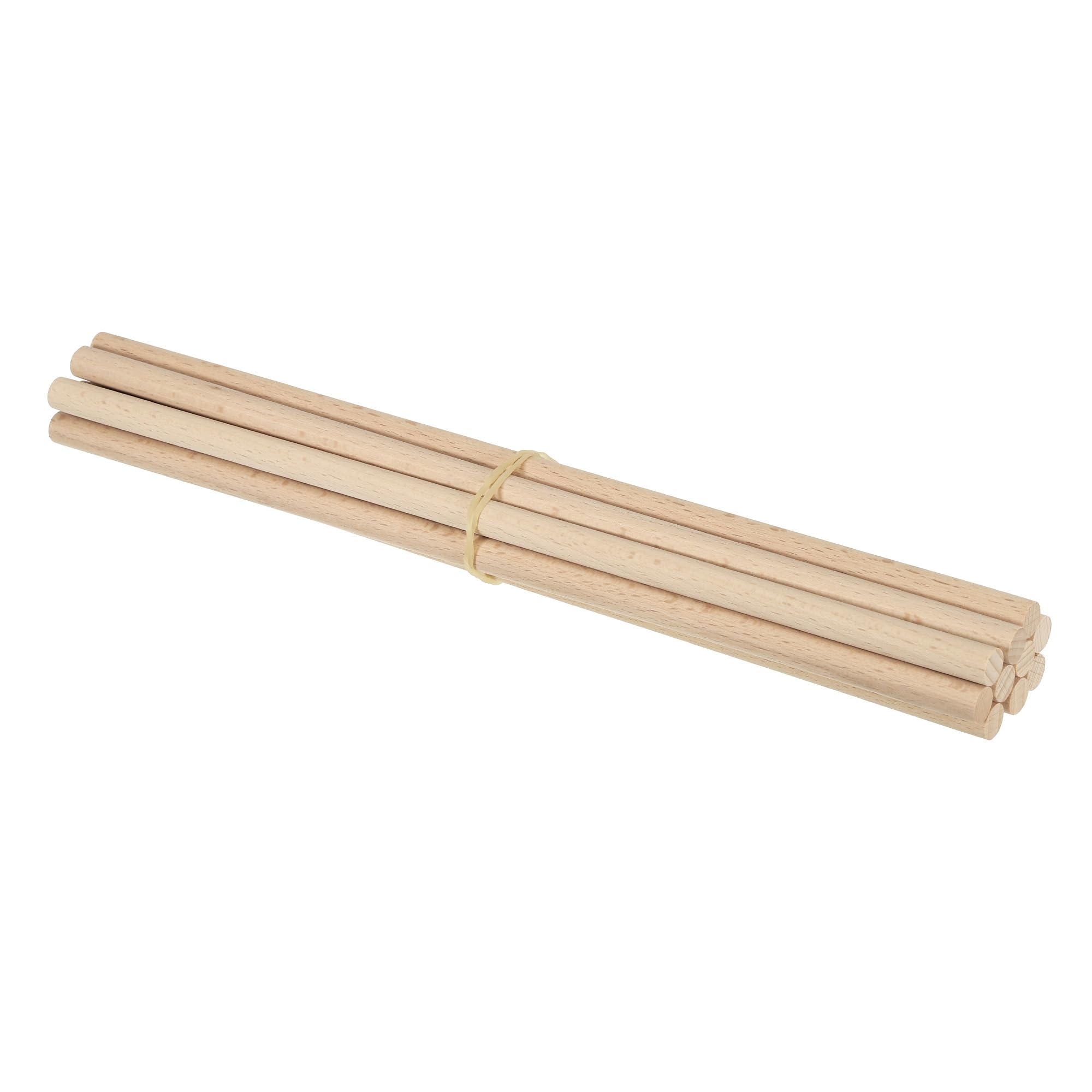 PATIKIL 3/8 x 12 Inch Dowel Rods Wood Sticks, 10 Pcs Unfinished Wooden Dowel Rods Round Dowels Hardwood Sticks for DIY Crafts and Home Decor