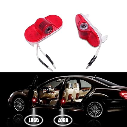 deleika 2pc coche LED luz de advertencia de puerta Ghost Shadow ...