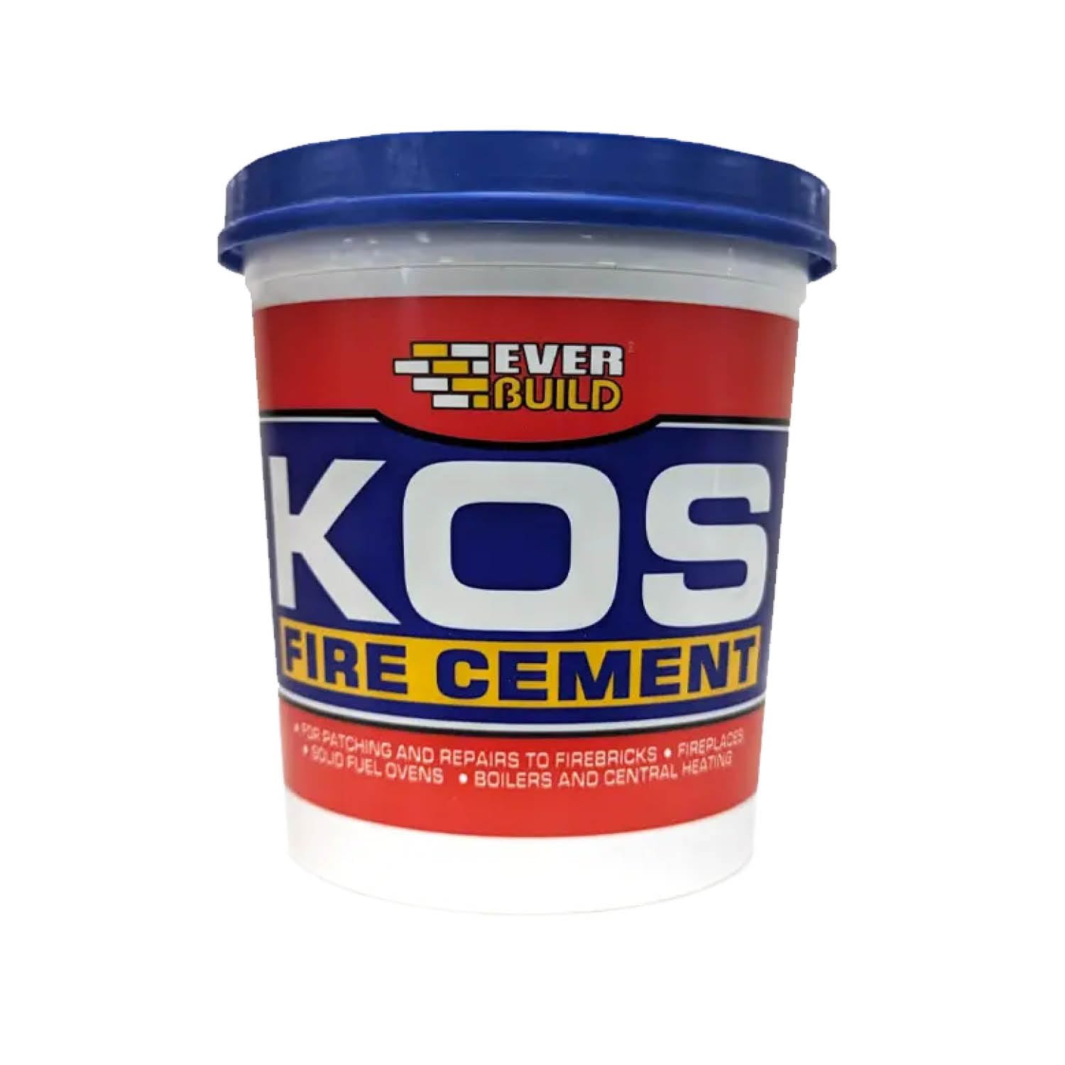 Everbuild KOS Fire Cement Cartridge – Ready to Use – Resistant to Temperatures Up To 1250˚C – Buff – 2kg