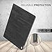 MoKo Case Fit iPad Pro 12.9 Inch 2017 - Premium Light Weight Stand Folio Shock Proof Cover Protector Fit Apple iPad Pro 12.9 Inch 2017 & 2015 Tablet, Slate Black (with Auto Wake/Sleep)