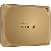 Crucial X10 Pro 2TB Portable SSD, Up to 2,100MB/s Read, 2000MB/s Write, USB 3.2 USB-C, External Solid State Drive, Durable Storage for Professional Creators, Gold - CT2000X10PROSSD9D02