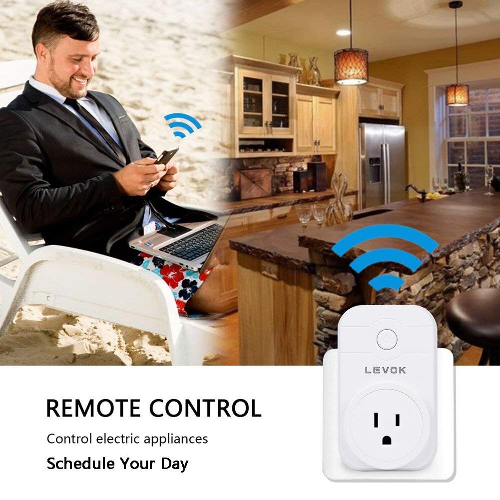 Wifi Smart Plug -15A Mini Usb Dimmer Socket Outlet Works with Alexa IFTTT/Google Home Compatible (APP Remote Control/Timer Switches/Voice/ No Hub Required)