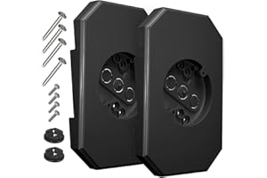 MINSN PTY Siding Mounting Block, Great Appearance 8141DBL Built-in Electrical Box Outdoor Light Mounting Block, Siding Mounting Plate for 1/2 inch Lap Double and 4 inch Siding, Black 2 Packs