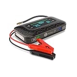 HALO Bolt Air+ 1750 Portable Car Battery Jump Starter | 130 PSI Air Compressor, 59.9Wh USB Power Bank, Large Display, Emergency Floodlight & Charger, Jumps Cars SUVs & Trucks, Inflates Tires — Black