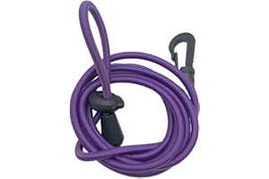 AMAPING Kayak Paddle Leash Lanyard Adjustable Kayak Safety Rod Leash Fishing Rod Tether Holder Clip Lanyard Bungee Shock Cord Hook Paddle Leash & Carabiner Kayaking Gear Accessories