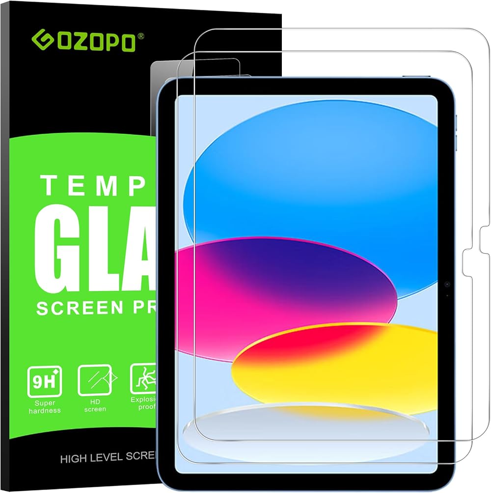 GOZOPO Screen Protector for iPad A16 11th Gen 2025 11" / iPad 10th Gen 2022