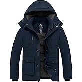 wantdo Men's Thicken Winter Coat Warm Parka Jacket Puffer Jacket with Hood