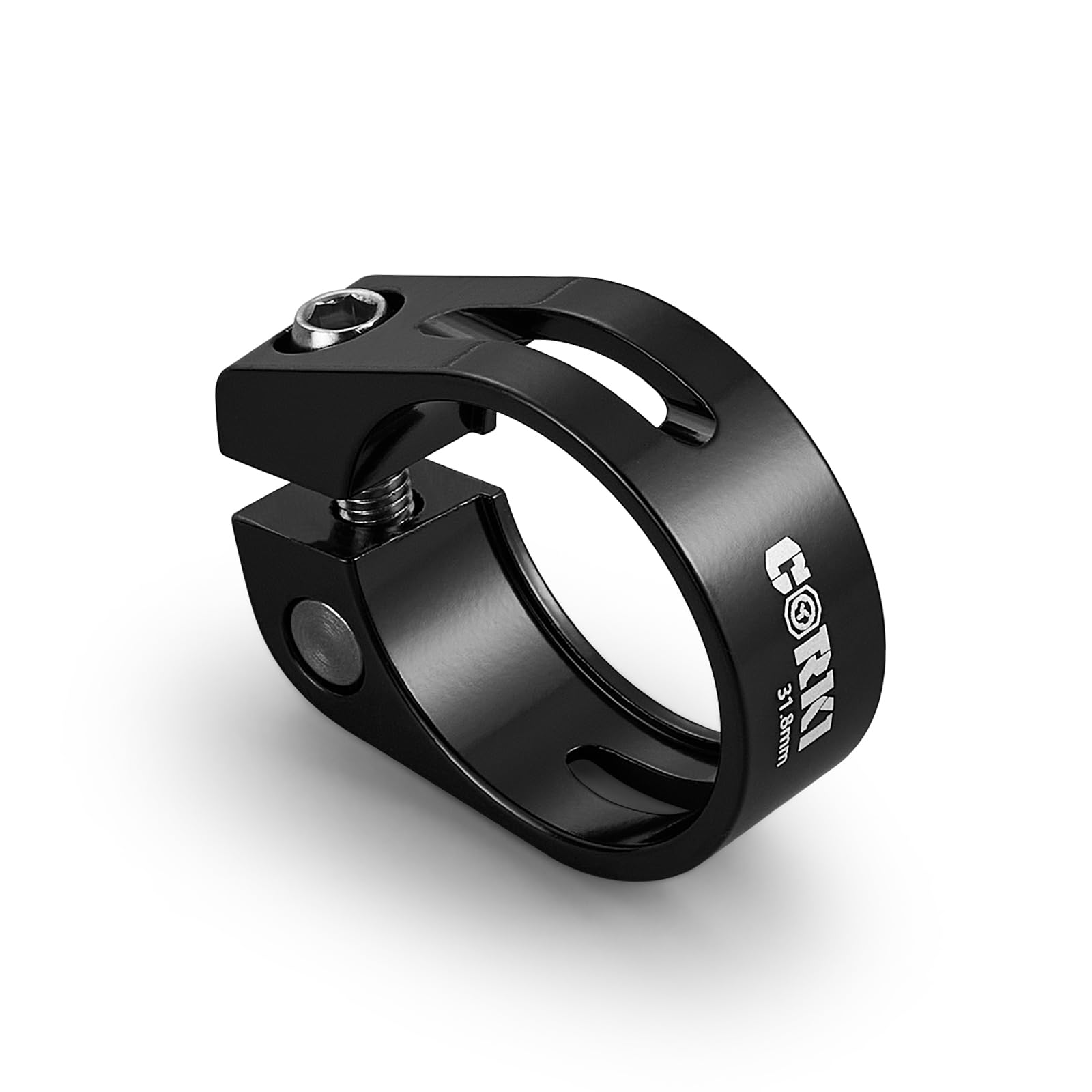 Photo 1 of Corki Cycles Bike Seatpost Clamp 31.8mm Bike Seat Post Collar Aluminium Alloy Black