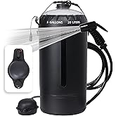 Aircity Portable Solar Camping Shower Bag with Foot Pump & Upgraded Leak-Proof Design – 20L/5-Gallon Outdoor Shower for Beach