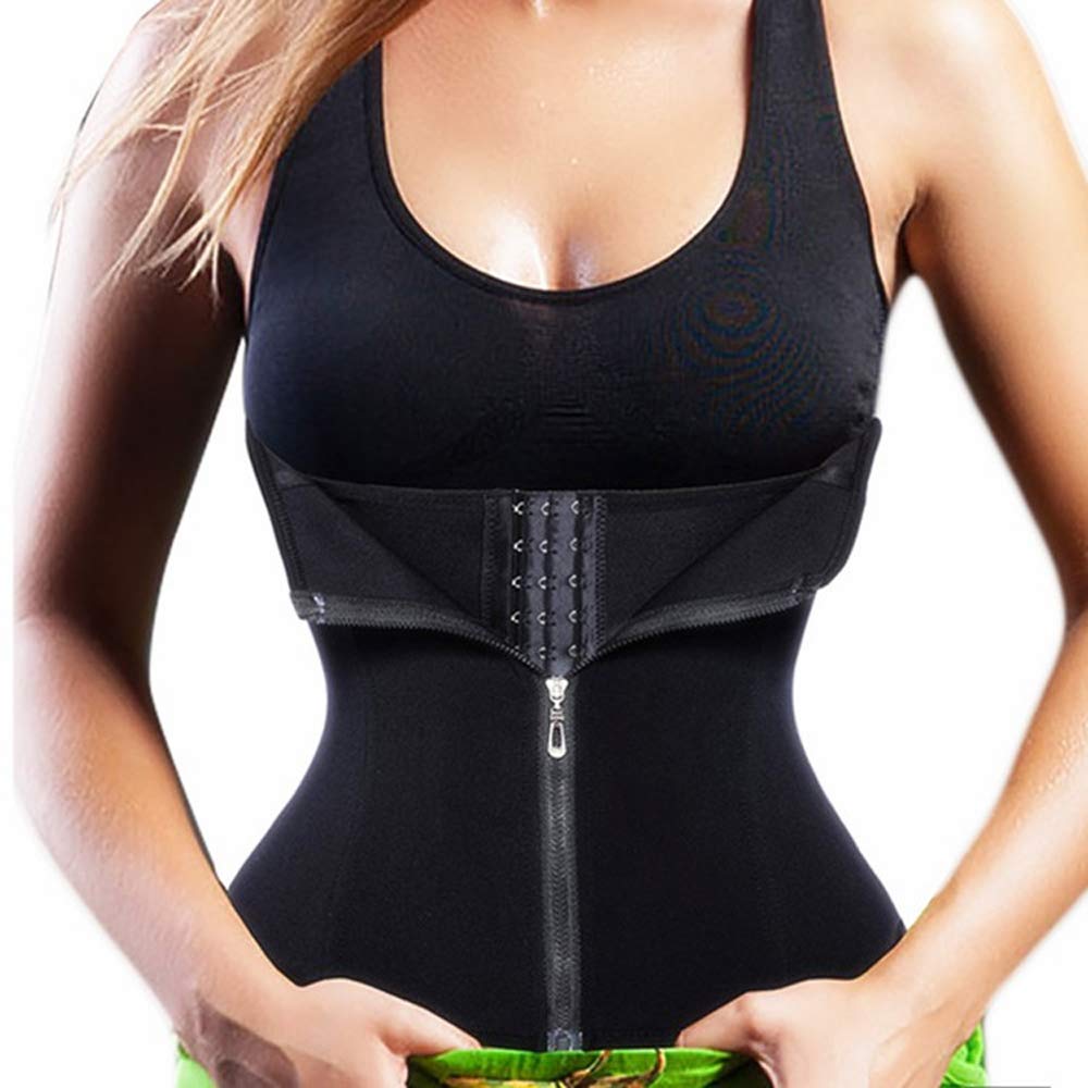 Kealli Womens Waist Trainer Corset For Weight Loss Cincher Shaper Belt Zipper Shapewear
