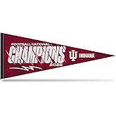 Rico Industries NCAA Indiana Hoosiers 2026 Football National Champions 12" x 30" Felt Wall Décor Pennant - Great for Home/Bed Room/Man Cave Décor
