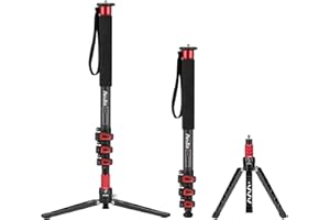 Avella C324D Carbon Fiber 67 Inch Camera Monopod Professional Telescopic Video Monopods Base Tripod for Canon Nikon Sony Olympus Panasonic DSLR Camera